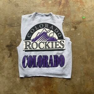 1995 Colorado Rockies Y2K Cut off Crewneck